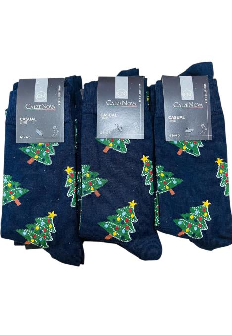 Sosete de Craciun Barbatesti ,Imprimeu Bradut,Engros